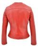 WOMAN LEATHER JACKET CODE: 28-W-2238 (RED)